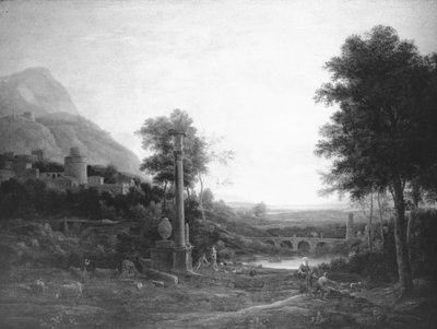 Paesaggio con Colonna e Figure da Claude Lorrain